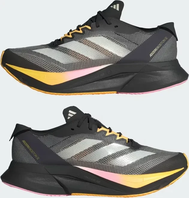 adidas Adizero Boston 12 core black/zero metallic/spark (Damen)