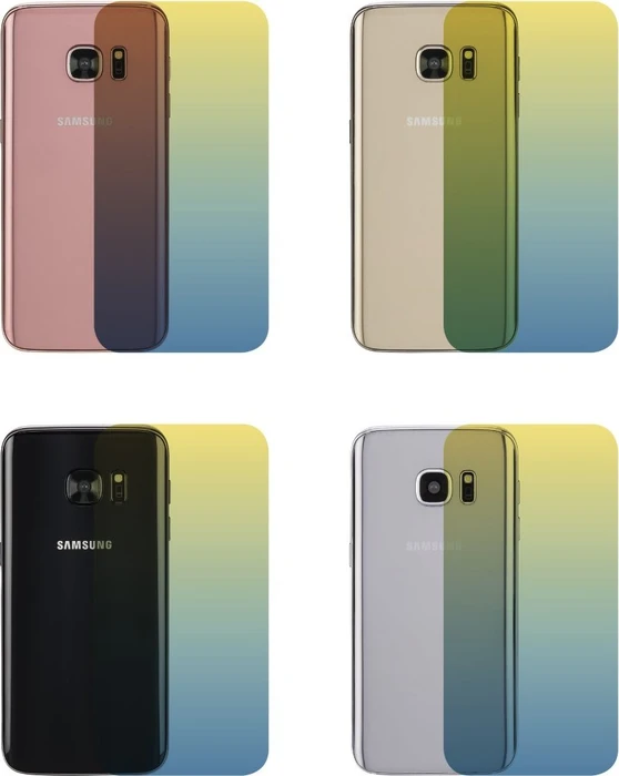 Hama Mirror Cover für Samsung Galaxy S8 blau/gelb