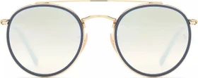 Ray-Ban Round Double Bridge gold/silver gradient flash
