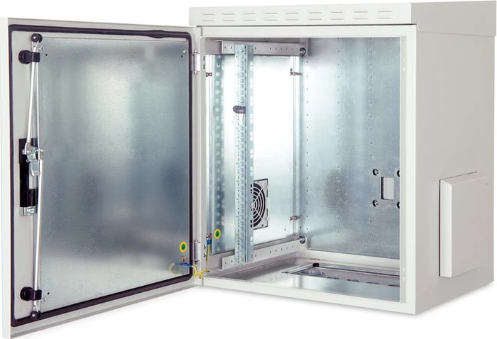 Digitus Professional Outdoor Wandschrank 9HE, Doppelwandstruktur, IP55, grau, 450mm tief