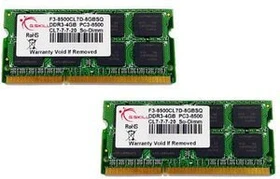 G.Skill SQ Series SO-DIMM 4GB Kit, DDR3-1066, CL7-7-7-20