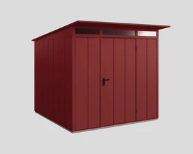 EcoStar Elegant Premiumline Typ 2 Gerätehaus purpurrot