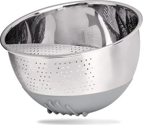Reishunger Reis Waschschüssel Edelstahl 22cm grau