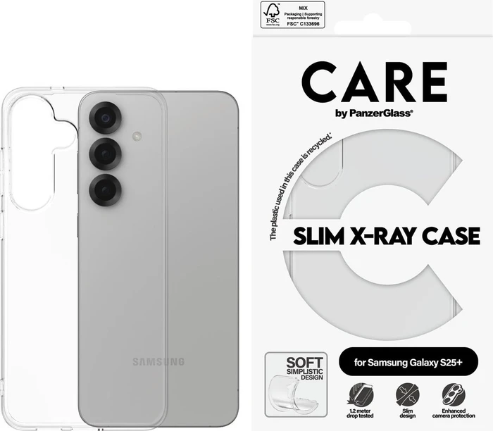PanzerGlass Care Fashionable Case Transparent X-Ray Soft Basic für Samsung Galaxy S25+
