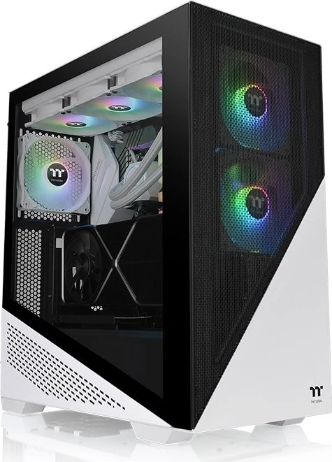Thermaltake Divider 370 TG ARGB Snow Edition, weiß, Glasfenster
