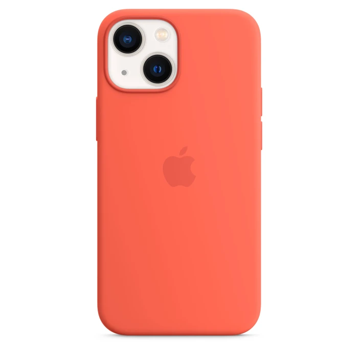 Apple Silikon Case mit MagSafe für iPhone 13 Mini Nektarine