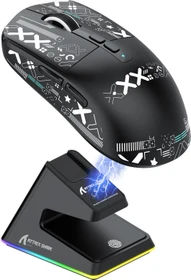 Attack Shark X6 Wireless Gaming Mouse schwarz, inkl. Grip Tape, USB/Bluetooth