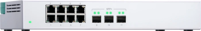 QNAP QSW-300 Desktop Gigabit Switch, 8x RJ-45, 3x SFP+
