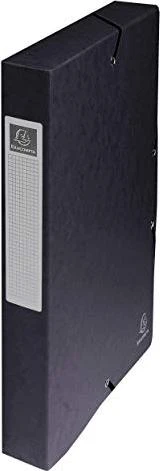 Exacompta Archivbox Colorspan Karton 40mm, A4, schwarz