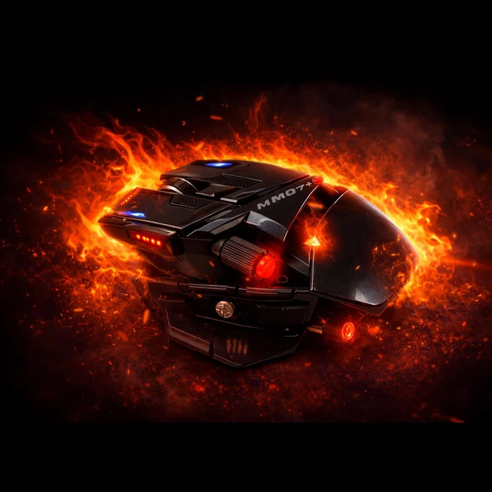 MadCatz M.M.O 7+ Wireless Gaming Mouse schwarz, USB
