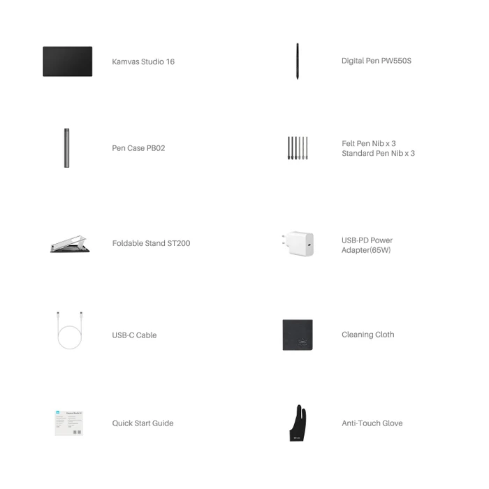 Huion Kamvas Studio 16, Dark Grey