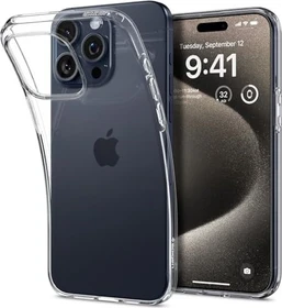 Spigen Liquid Crystal für Apple iPhone 15 Pro Max Crystal Clear