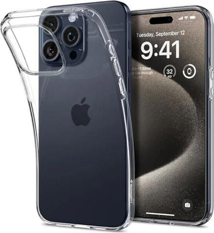 Spigen Liquid Crystal für Apple iPhone 15 Pro Max Crystal Clear