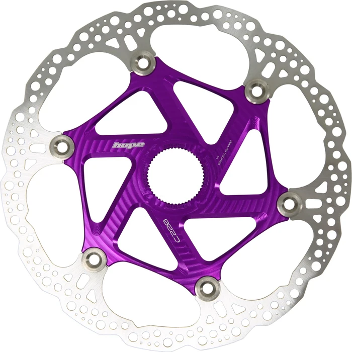 Hope Floating Centerlock Bremsscheibe 220mm violett