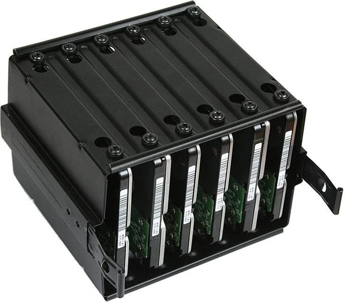 Nanoxia Deep Silence 6-fach HDD-Käfig kurz, schwarz, Grafikkarten-Halterung 6-fach