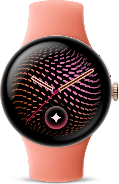 Google Pixel Watch 5 (Wi-Fi) 41mm champagne gold mit Sportarmband canyon