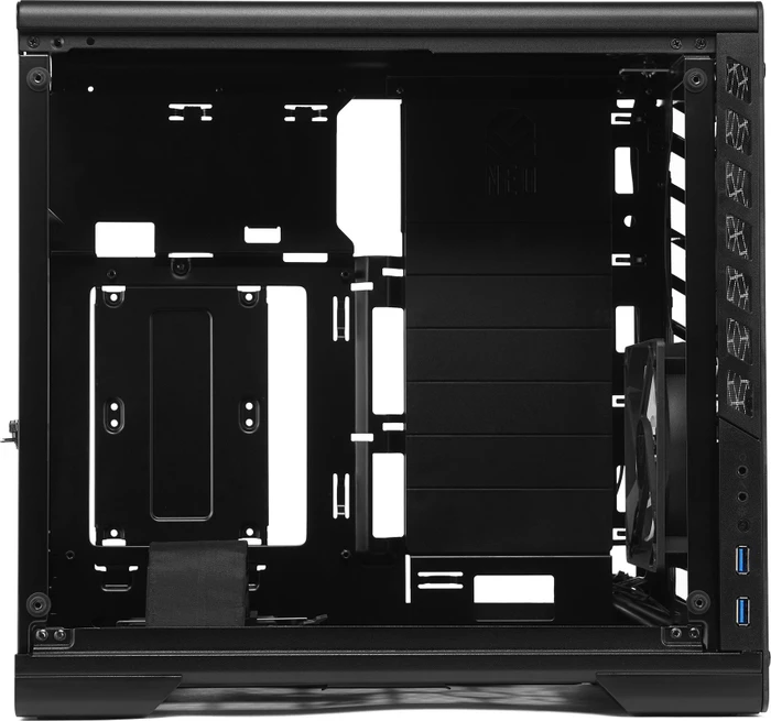 MetallicGear / MagniumGear Neo G Mini schwarz, Glasfenster, Mini-ITX