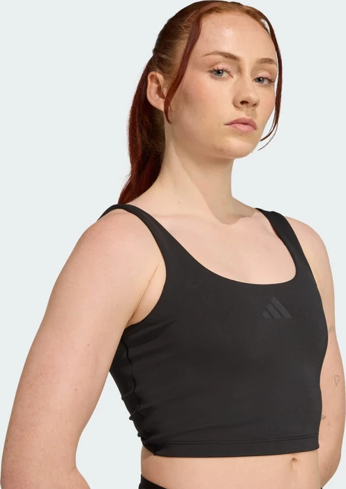 adidas Power Tanktop Light-Support Sport-BH schwarz (Damen) (JZ6030) – Bild 5 von 6