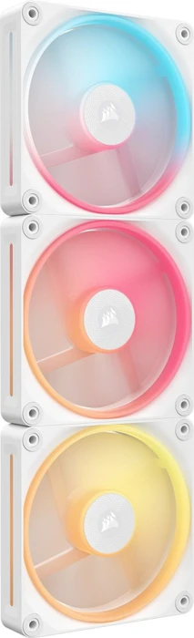 Corsair iCUE LINK LX120-R RGB Starter Kit, weiß, LED-Steuerung, 120mm, 3er-Pack