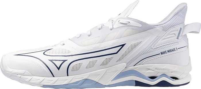 Mizuno Wave Mirage 5 Handballschuhe white/bellwether blue/bel air blu