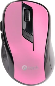 C-Tech WLM-02P Wireless Office Mouse rosa/schwarz, USB