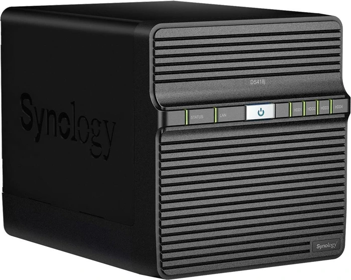 Synology DiskStation DS418j, 1GB RAM, 1x RJ-45 1000Base-T, 2x USB-A 3.0