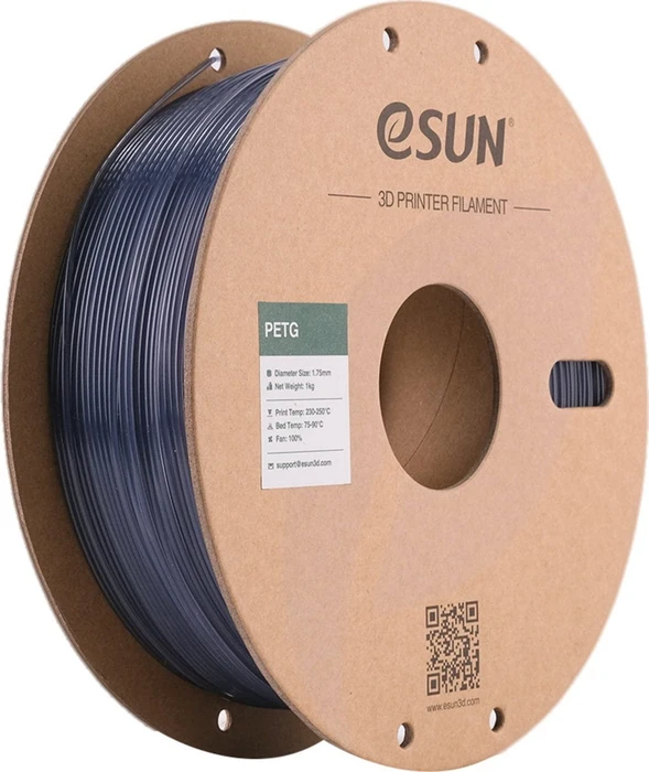 eSUN PETG, Translucent Grey, Spule, 1.75mm, 1.00kg