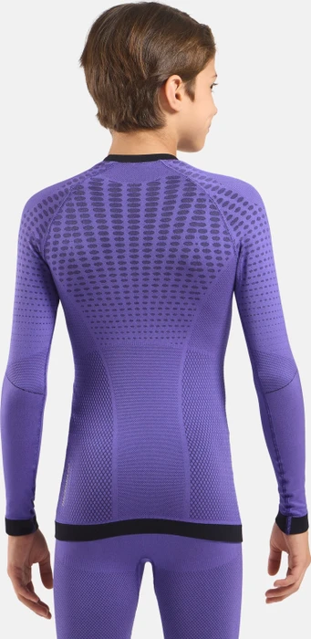 Odlo Performance Warm Funktionsshirt langarm afterparty/black (Junior)