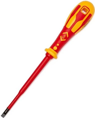 C.K Tools T49244-055 Dextro VDE Slim Schlitz Schraubendreher, 5.5x125mm