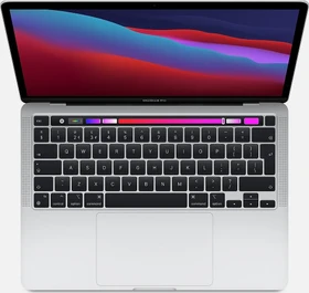 Apple MacBook Pro 13.3", silber, M1 - 8 Core CPU / 8 Core GPU, 8GB RAM, 512GB SSD, US [2020]