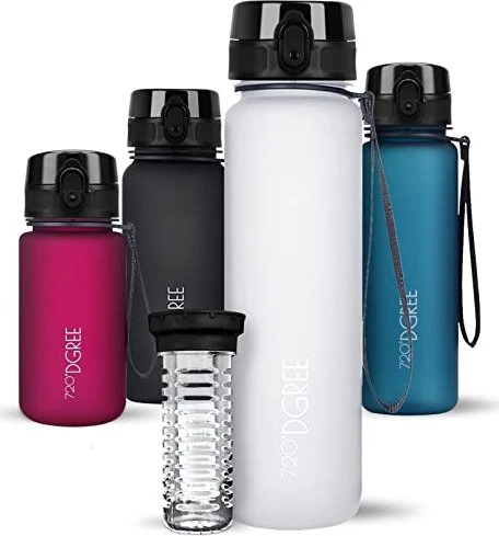 720°DGREE uberBottle softTouch Trinkflasche 1l snow white