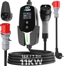 Evdance Mobile Wallbox 11kW Typ 2, 7.8m Ladekabel