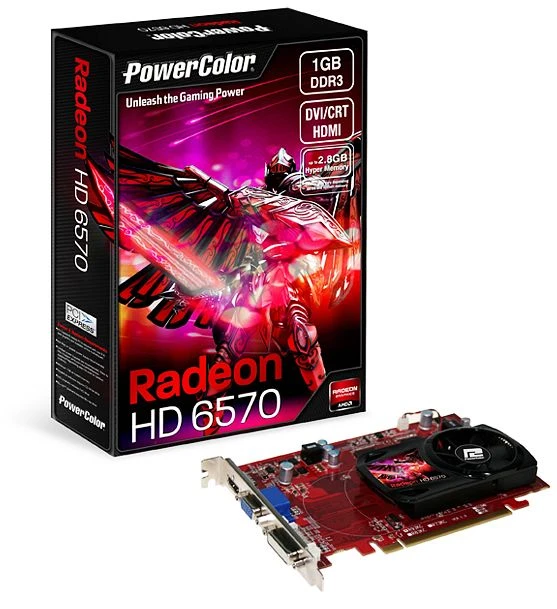 PowerColor Radeon HD 6570, 1GB DDR3, VGA, DVI, HDMI