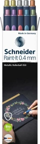 Schneider Paint-It 050 Metallic Tintenroller (Mine) sortiert, 10er-Set