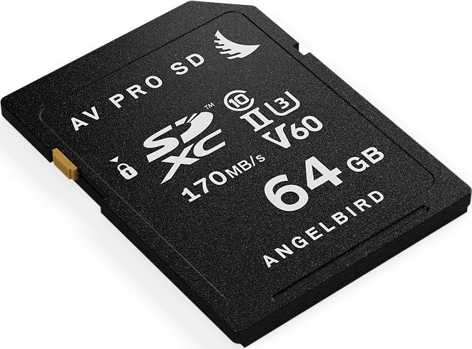Angelbird AV PRO SD V60 R170/W105 64GB, UHS-II U3, Class 10