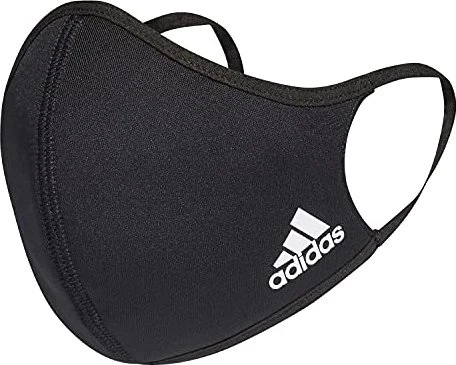 adidas Training Face Cover Mundschutzmaske waschbar M/L schwarz, 3 Stück