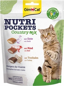 Gimborn GimCat Nutri Pockets - Country MIX Ente/Rind/Truthahn, 1.50kg (10x 150g)