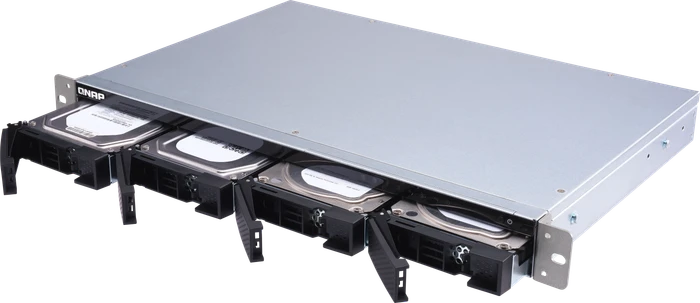QNAP Turbo Station TS-431XeU-8G 96TB, 8GB RAM, 1x SFP+ 10Gb/s, 2x RJ-45 1000Base-T, 1HE