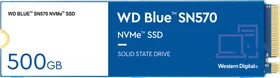 Western Digital WD Blue SN570 NVMe SSD 500GB, M.2 2280 / M-Key / PCIe 3.0 x4