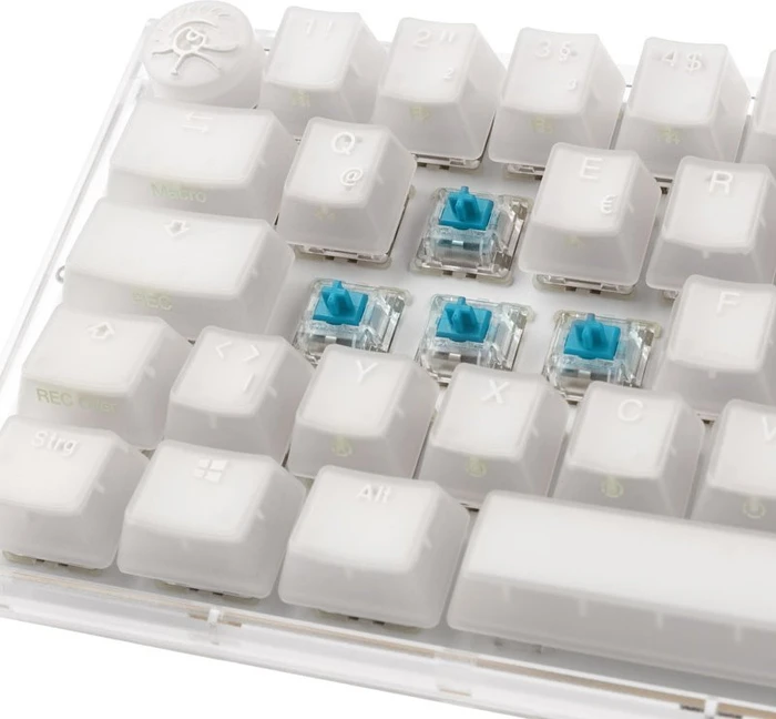 Ducky One 3 SF PBT, LEDs RGB, Aura White, MX RGB BLUE, USB, DE