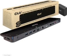 Club 3D Triple Display Smart PD Charging Dock 100W, USB-C 3.0 [Buchse] (CSV-1565)