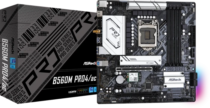 ASRock B560M Pro4/ac (Intel 1200)