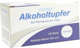 Param Alkoholtupfer zur Hautdesinfektion, 100 Stück