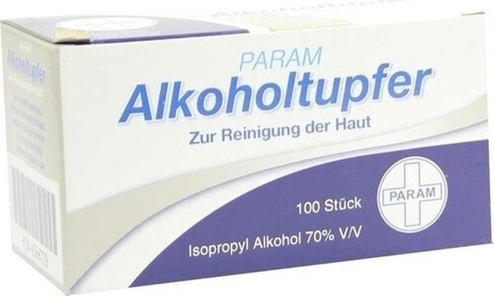 Param Alkoholtupfer zur Hautdesinfektion, 100 Stück
