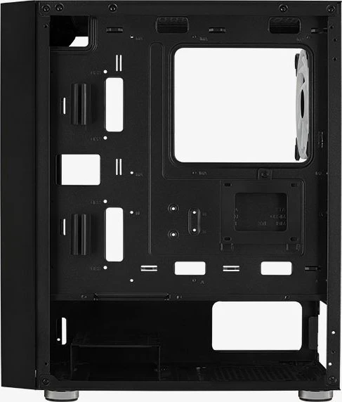 AeroCool Graphite, Lüfter LED RGB, Glasfenster