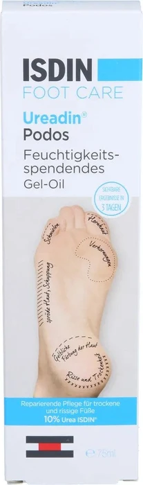Isdin Ureadin Podos Db Feuchtigkeitsspendendes Gel-Öl, 75ml