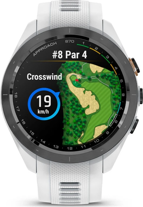 Garmin Approach S70 42mm GPS-Golfuhr black ceramic/white