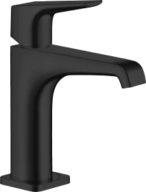 Hansgrohe Axor Citterio 130 mit Hebelgriff und Ablaufgarnitur mattschwarz