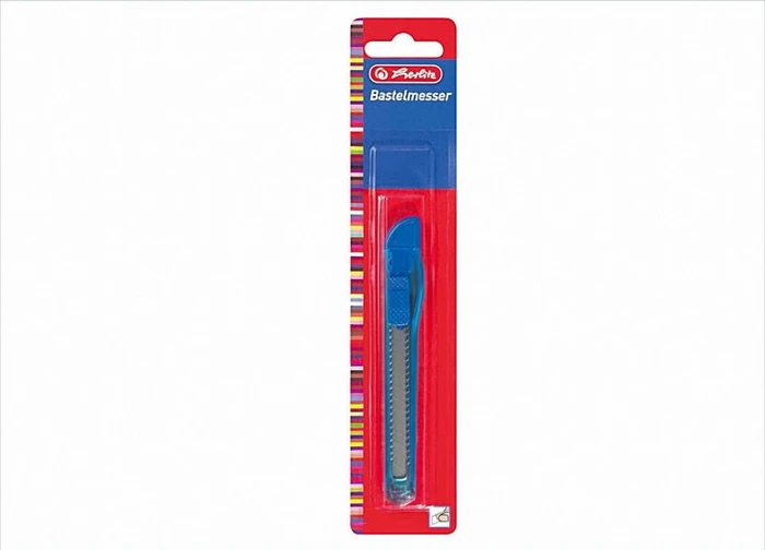 Herlitz Bastelmesser transluzent, farbig sortiert, Cutter, beidhändig (8740201)