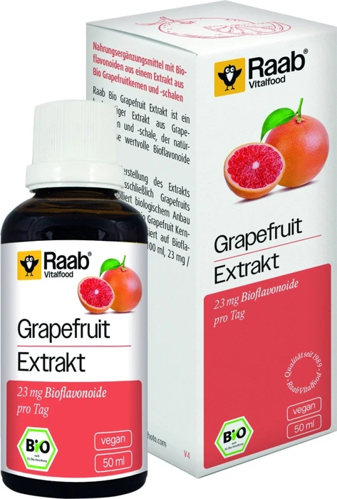 Raab Vitalfood Bio Grapefruit Kernextrakt Tropfen, 50ml